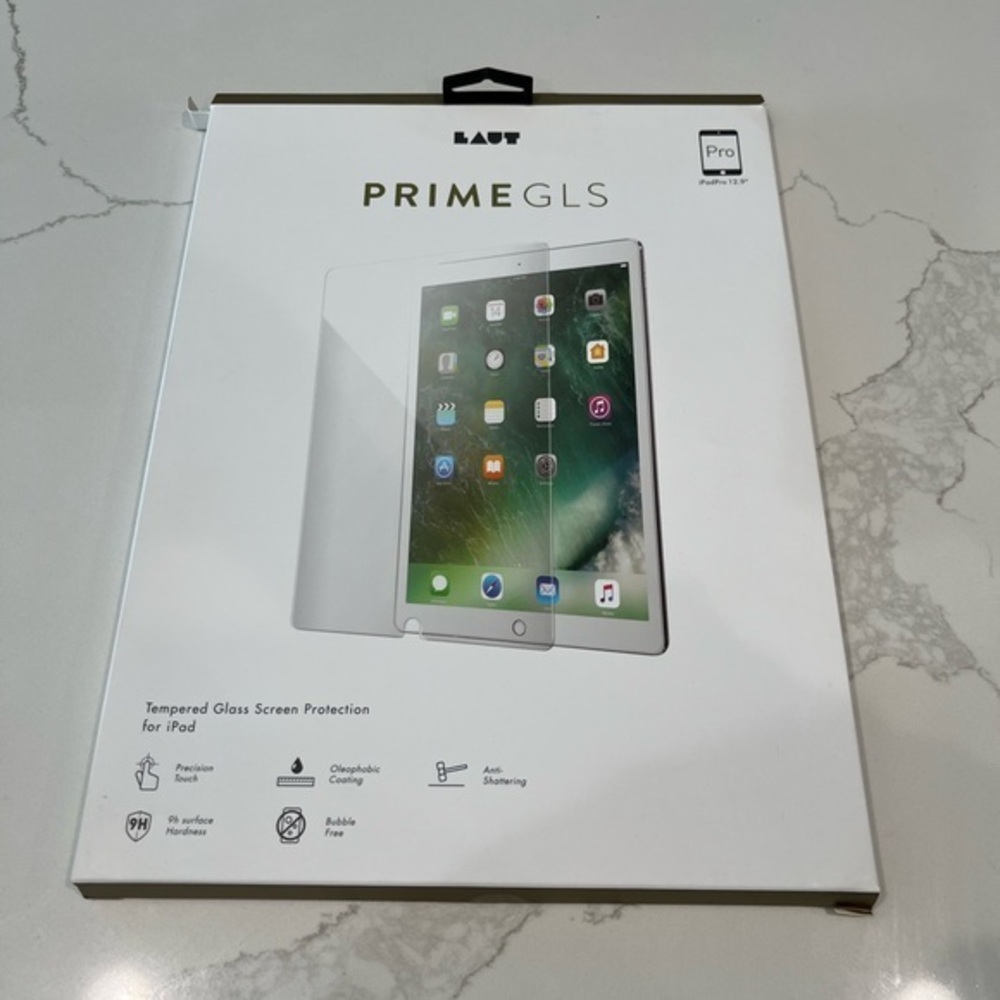 Prime GLS Clear Tempered Glass Screen Protector for iPad Pro (Clear) 12.9”